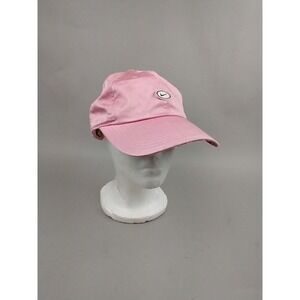 Nike Heritage86 Pink Satin Adjustable Hat Floral Brim Swoosh Logo Womens Cap